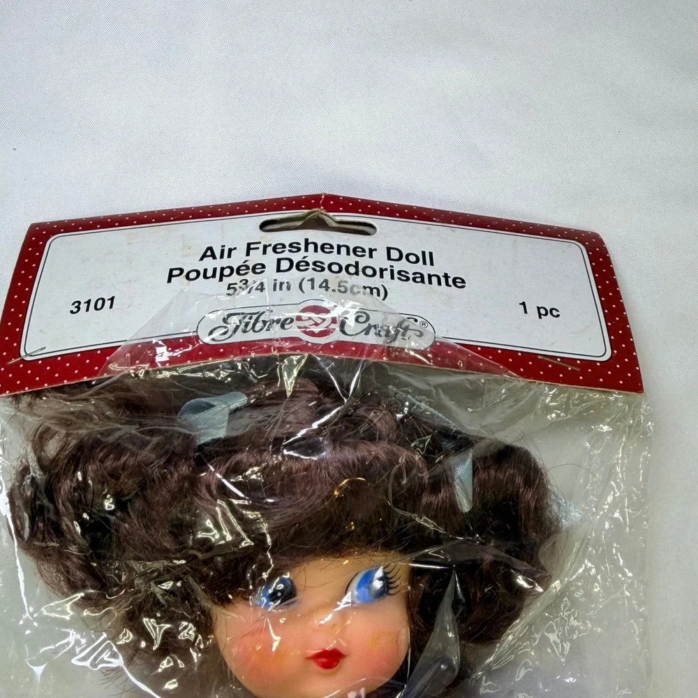 Fibre‎ Craft Air Freshener Doll 3101 Miss Muffet Crochet Pattern Vintage 5.75 in